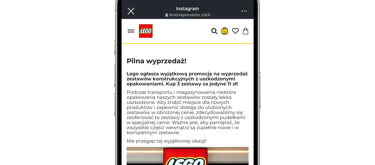 LEGO za 11 zł? Nie daj się nabrać na takie reklamy