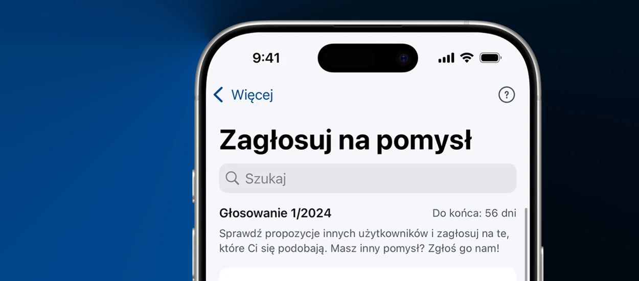 Masz pomysł na nową funkcję mObywatela? Zgłoś lub weź udział w głosowaniu