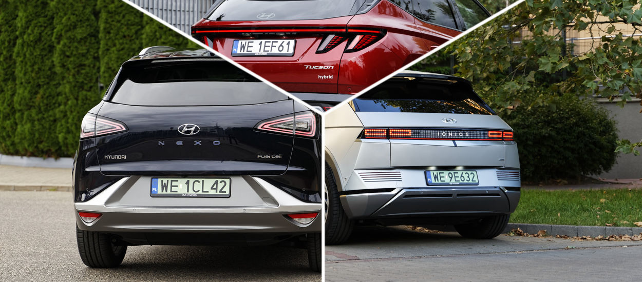 Samochód na wodór, elektryczny czy hybrydowy? Hyundai: Nexo, IONIQ 5, Tucson. Test