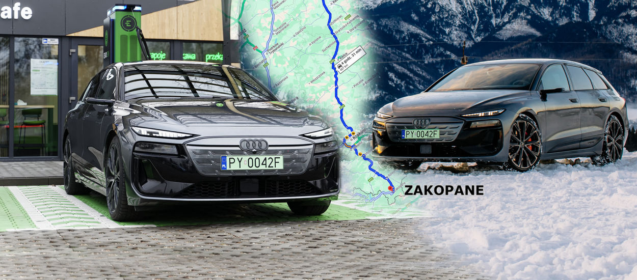 Trasa Warszawa-Zakopane bez ładowania? 400 km w Audi A6 e-tron Avant