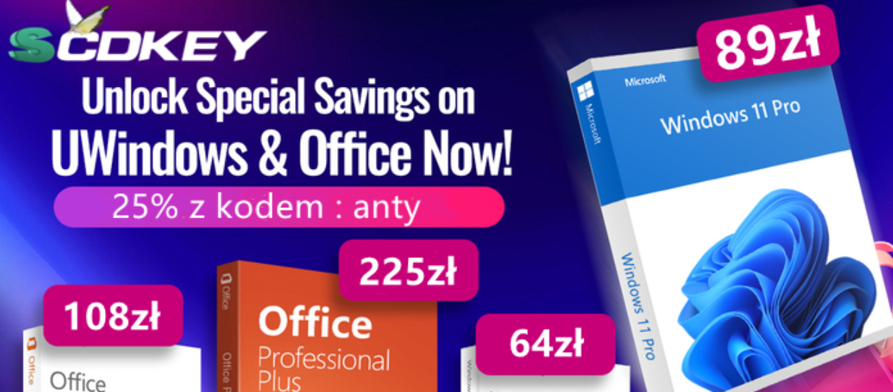 Dożywotnie licencje na system Microsoft Windows 11 za jedyne 89 zł, a Office tylko za 108 zł: Antyweb Poleca w maju