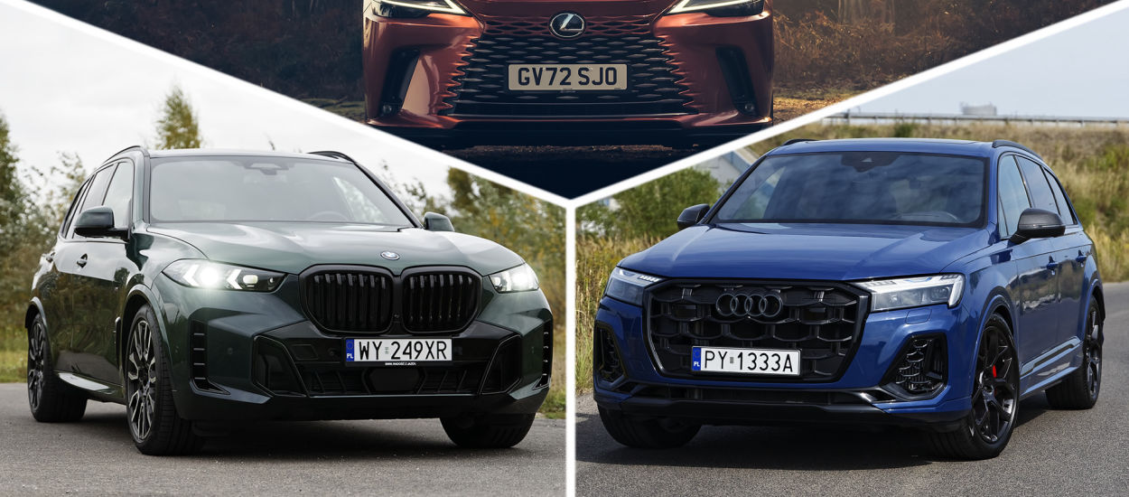 Który hybrydowy SUV premium? Audi Q7 60 TFSIe, BMW X5 xDrive50e czy Lexus RX 450h+?