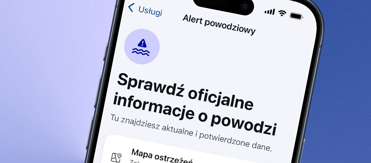 Alert powodziowy w mObywatelu. Funkcja, o której nie możesz zapomnieć