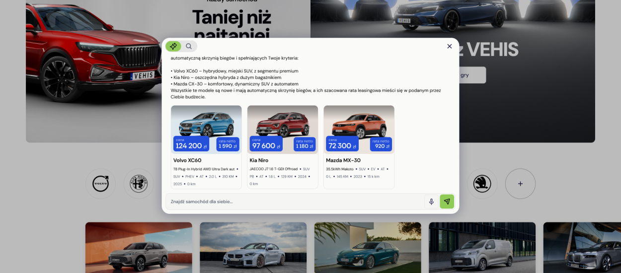 VEHIS wprowadza AI: rewolucja w zakupie samochodu