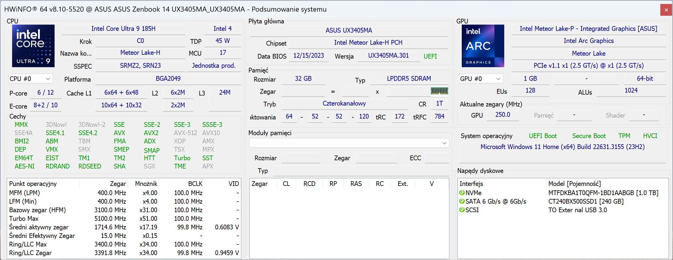 ASUS Zenbook 14 OLED UX3405