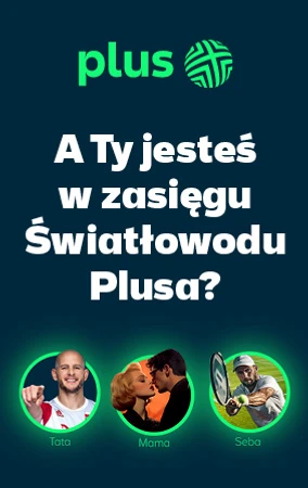 Banner: Wszystko leci szybkim internetem od Plusa