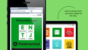 Twórz mini-infografiki o sobie i składaj z nich internetową wizytówkę. Vizify uruchamia Vizcards