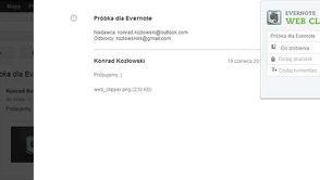 Delikatna integracja Evernote’a z Gmailem, a taka pomocna