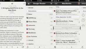 Reeder dla iPhone bezpłatnie i ze wsparciem Feedly