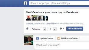Imieniny nowością na Facebooku - słabiutko Mark, słabiutko