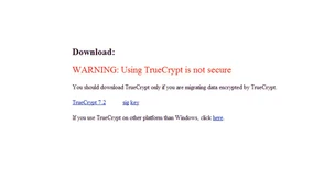 Truecrypt ogłasza, że nie jest bezpieczny i zachęca do przejścia na rozwiązania Microsoftu