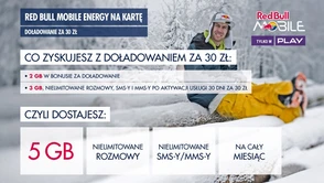 Red Bull Mobile przebija wszystkich: daje 5 GB internetu i pełny "no limit" za 30 złotych