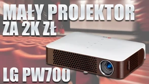 Czy mały projektor za 2k zł do czegoś się nadaje? Testuję LG PW700 [wideo]