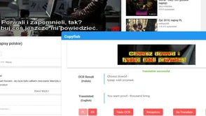 Copyfish - wyodrębnianie tekstu ze zdjęć, plików PDF i z filmów