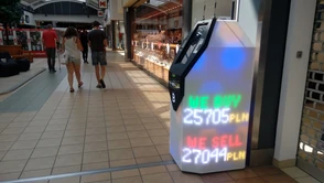 Bitcoiny do wymiany? W warszawskim centrum handlowym postawiono automat