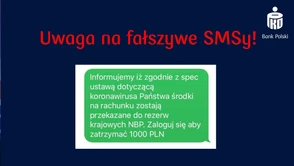 Nie dajcie się nabrać na fałszywe SMS-y. Bank ostrzega przed oszustwami