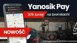 Tańsze przejazdy autostradami dla użytkowników nowej usługi Yanosik Pay