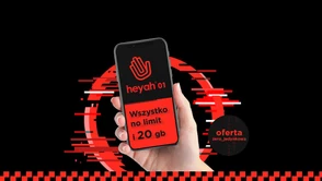 Heyah 01 to teraz najtańszy pełen no limit z 20 GB transferu danych za mniej niż 20 zł