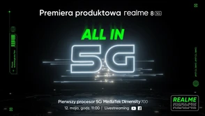 Oglądaj z nami polską premierę realme 8 5G