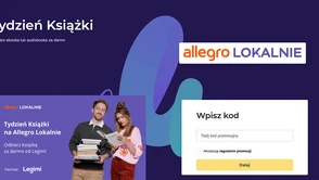 Wystaw książkę w Allegro Lokalnie i zgarnij darmowe e-booki i audiobooki Legimi!