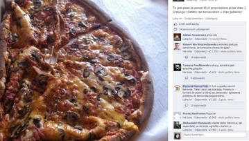 Dramat na Facebooku: "Bo pizza była zgnieciona"