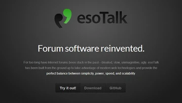 eso Talk - zbudowane od podstaw oprogramowanie do forum Open Source