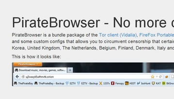 The Pirate Bay uczciło swoje dziesięciolecie, tworząc własną przeglądarkę