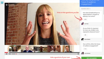 Q&A na żywo - nowa funkcja w Hangouts na Google+ już dostępna