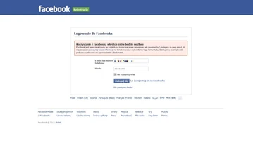 To wygląda na poważną awarię Facebooka. Wyłączone już jest logowanie do serwisu