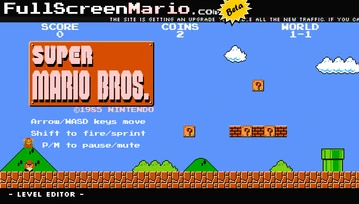 Super Mario Bros w pełnej wersji w przeglądarce!