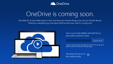 A jednak... SkyDrive zmienia się w OneDrive