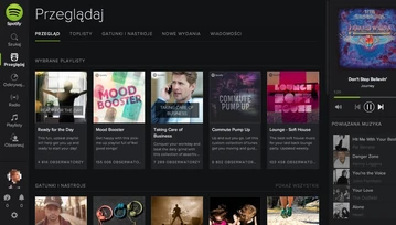 Tak wygląda odświeżone Spotify w przeglądarce