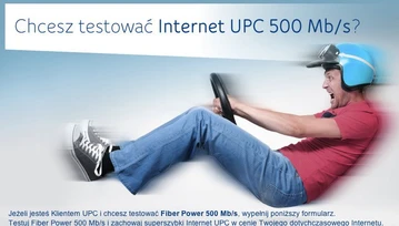 [Krótko] UPC testuje internet o prędkości 500 Mb/s! Można się zgłosić do testów