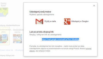 Społecznościowy Gmail? Udostępnianie własnego motywu na początek