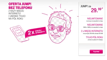 T-Mobile z nową ofertą JUMP! bez limitu za 29,99 zł