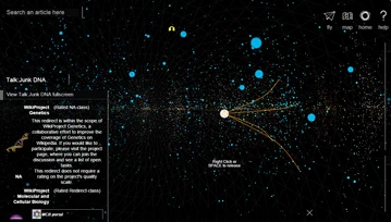 WikiGalaxy uczyni przeglądanie Wikipedii podróżą po wirtualnej galaktyce. Wygląda niesamowicie!