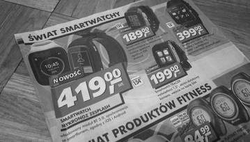 Otwieram ulotkę, a tam "Świat smartwatchy"