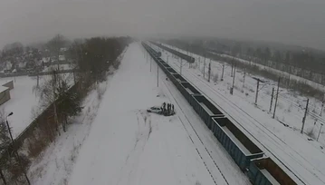 Tak na złodzieja "poluje" dron PKP Cargo