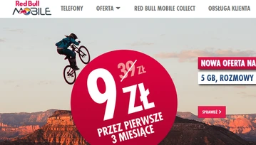 Red Bull Mobile przypomina o sobie – teraz za 39 zł no limit i 5 GB na transfer danych