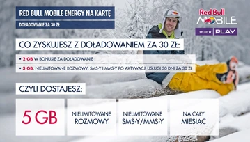 Red Bull Mobile przebija wszystkich: daje 5 GB internetu i pełny "no limit" za 30 złotych