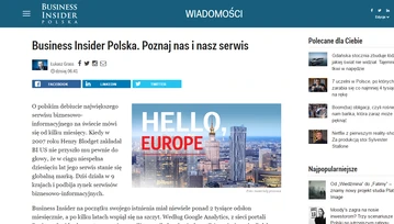 Startuje Business Insider Polska - czego można się spodziewać?