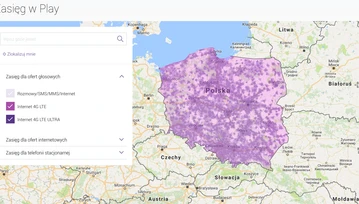 Play jako pierwszy udostępnia swoją aktualną mapę zasięgu LTE Advanced