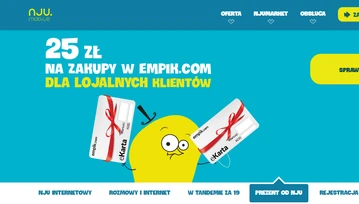 Kod na zakupy na Empik.com o wartości 25 zł dla lojalnych klientów Nju Mobile