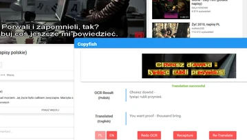 Copyfish - wyodrębnianie tekstu ze zdjęć, plików PDF i z filmów