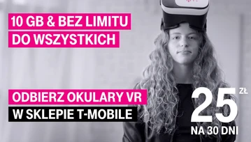 T-Mobile rozdaje okulary VR w ofercie na kartę za 25 zł