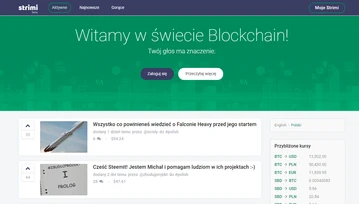 Pamiętacie Strimi.pl, konkurencję Wykop.pl? Teraz przechodzą na blockchain i dają zarobić użytkownikom