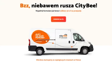 CityBee - Auta dostawcze na minuty dostępne już w Warszawie