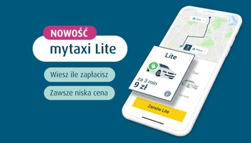 Rewolucja w przejazdach taksówkami - mytaxi Lite z gwarantowaną ceną za przejazd!