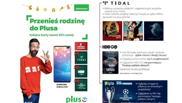 Plus z fajną promocją w abonamencie. TIDAL, Ipla HBO i Ipla Polsat Sport Premium za darmo na 3 miesiące