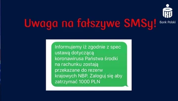 Nie dajcie się nabrać na fałszywe SMS-y. Bank ostrzega przed oszustwami